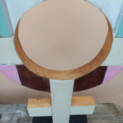 Female Symbol artwork new from recycled wood and granite
