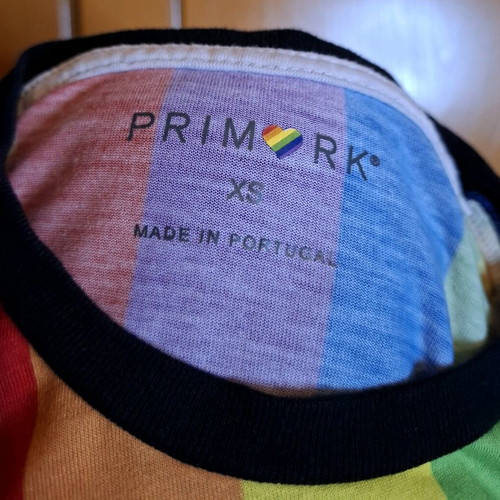 Pride T-shirt new, multicolor, sizes XS-S-M Primark