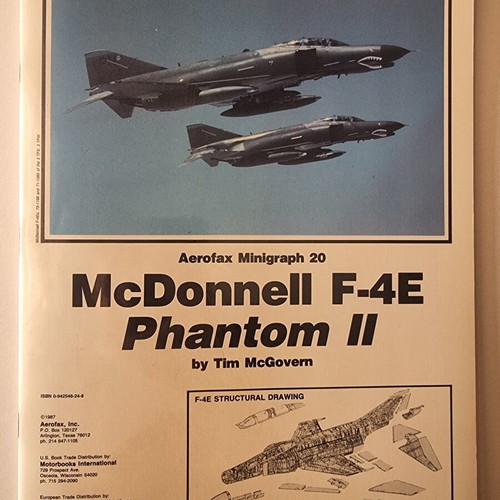 Aerofax Minigraph 20 McDonnell F-4E Phantom II book like new, English