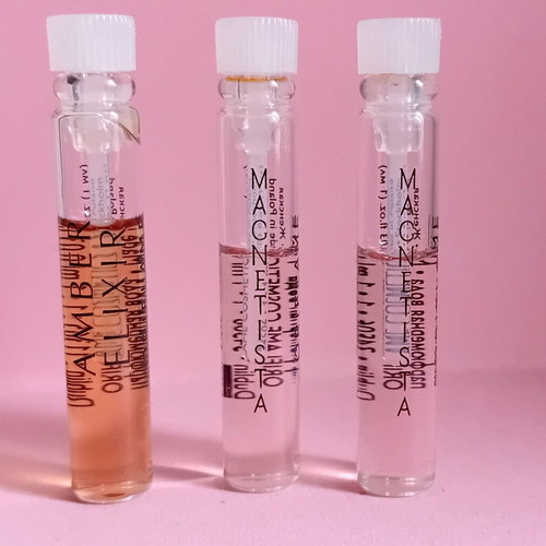 Oriflame women's perfume samples like new, Amber Elixir and Magnetista
