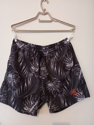 Ανδρικό μαγιό σαν καινούργιο με τσέπες μέγεθος M άσπρο και γκρι