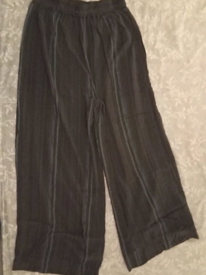 Blue wide-leg pants used, airy, large, Edited