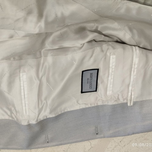 Berto Lucci suit gray, like new, includes shirt size M