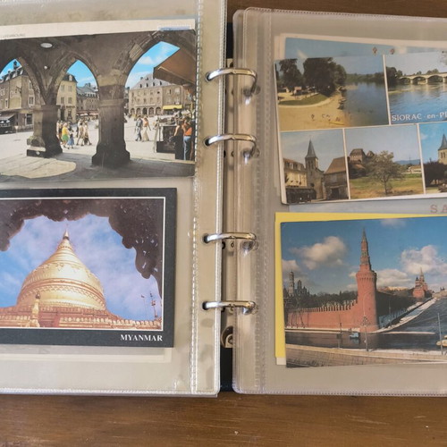 Leuchtturm hardcover album with 72 architectural postcards, like new