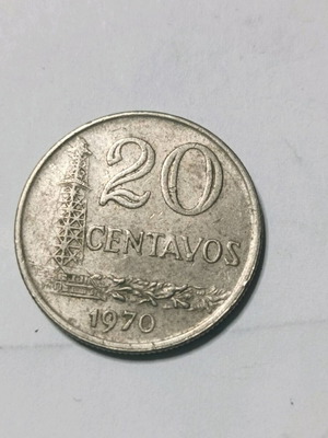 Νόμισμα Βραζιλίας 20centavos 1970 μεταχειρισμένο