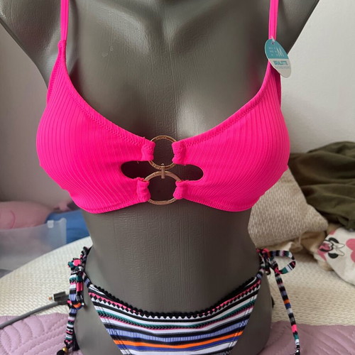 Swimsuit new women's size S/M pink and colorful