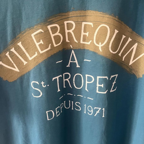 Vilebrequin St Tropez T-Shirt Men New, Size XL, Turquoise