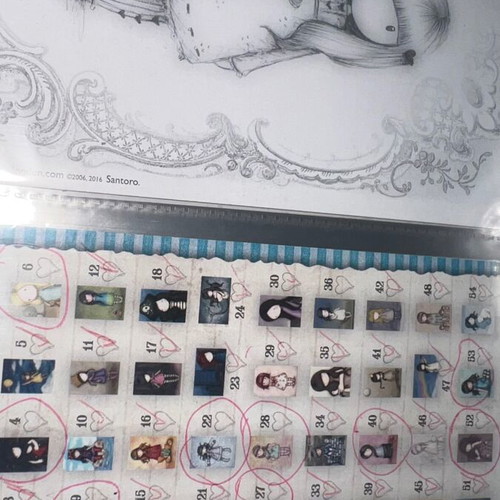 Panini Santoro album used with 109 stickers and empty packets