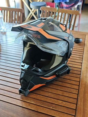 O'Neal Sierra R V.24 helmet used with Packtalk Black Com System