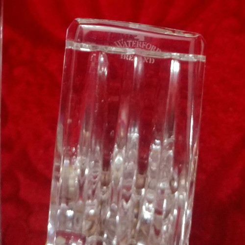 Waterford Ashton vintage crystal table clock new