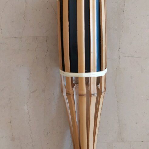 Wooden Davlos torch like new, height 1.30 m