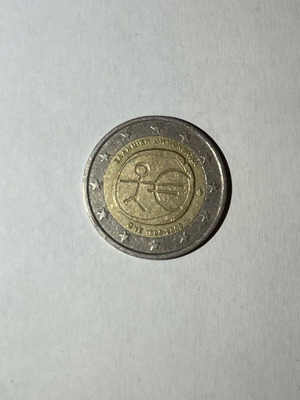2€ Euro Greece 2009 10th Anniversary of Economic and Monetary Union like new