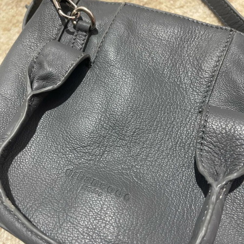 Urbancode London leather grey shoulder bag like new