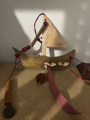 Decorative boat set of two like new