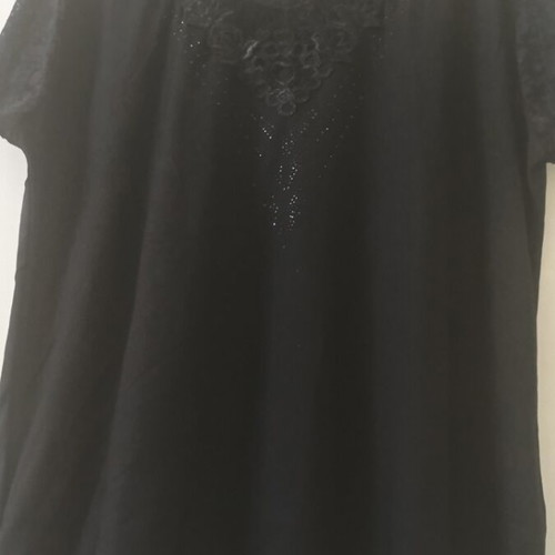 FITA Fashion women's blouse like new, black, lace and strass
