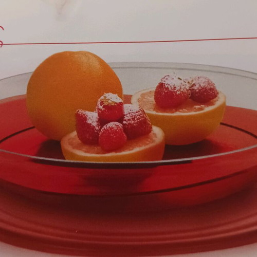 Elegant serving platters set 1.5L and 2.4L new, red