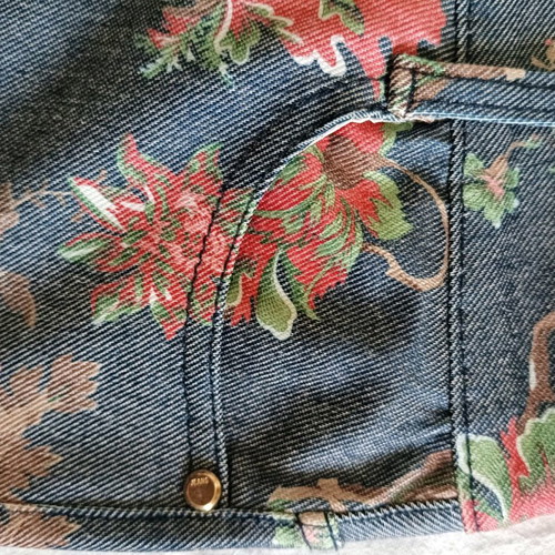 Floral jeans Max & Liu XL stretch like new