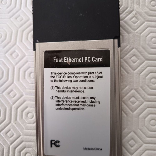PCMCIA Ethernet Card 10/100Mbps SUNWEIT like new