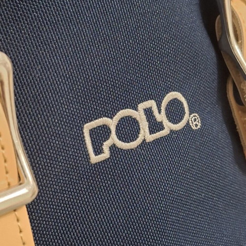 Polo Backpack Elmor navy blue with vintage leather details