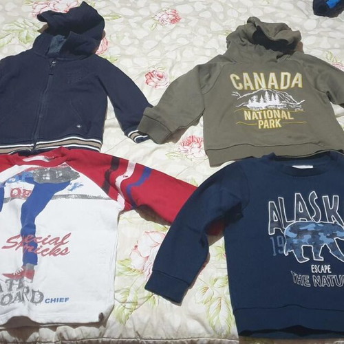 4 children's winter blouses (size 6, 116 cm). Also sold individually
