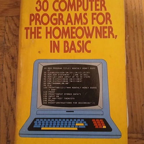 30 Computer Programs for the Homeowner in Basic used programming book
