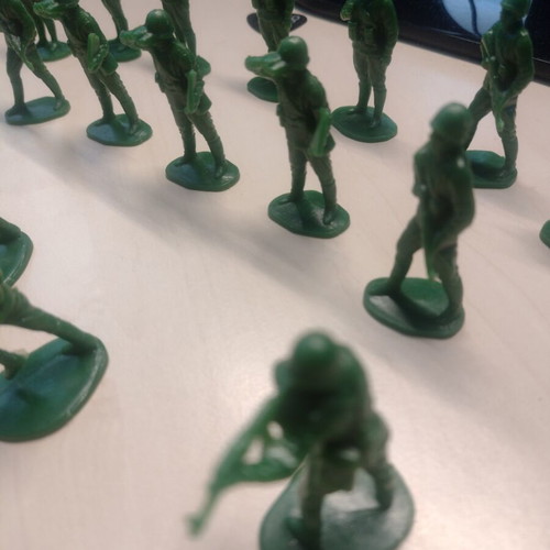 Solpa military soldier figures, 22 pieces, World War II