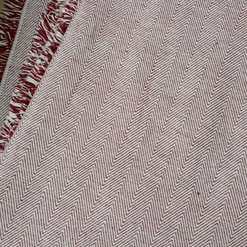 Sofa Throw Gofis Home 1.70 x 1.70, new, dark red with white herringbone