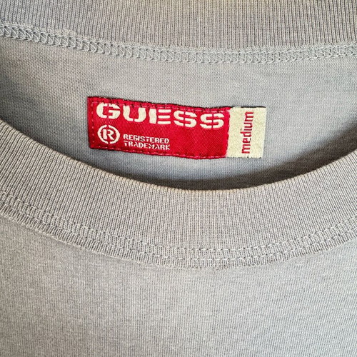 Guess T shirt medium khaki cotton like new