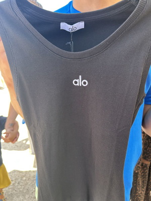 Alo sportswear tank top refurbished, size M, black
