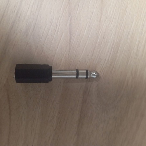 Adapter Converter 6.5mm male to 3.5mm female used
