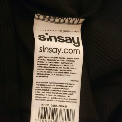 Maxi dress Sinsay black like new