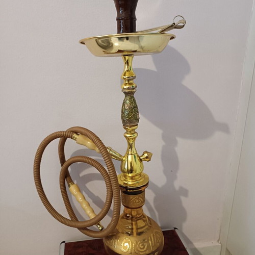Ager Hookah 64cm like new in case with one hose outlet