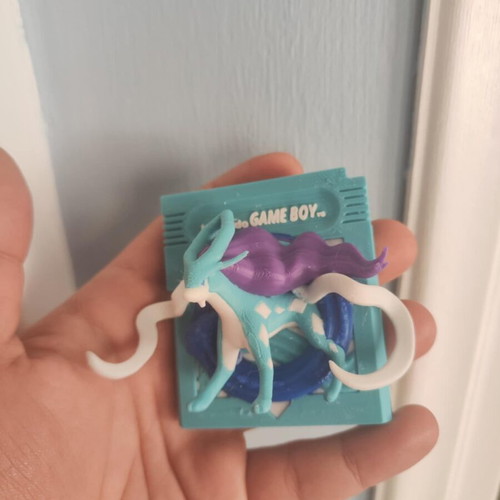 3d printed cartridge Pokémon Suicune Nintendo wall mounted new, hard plastic