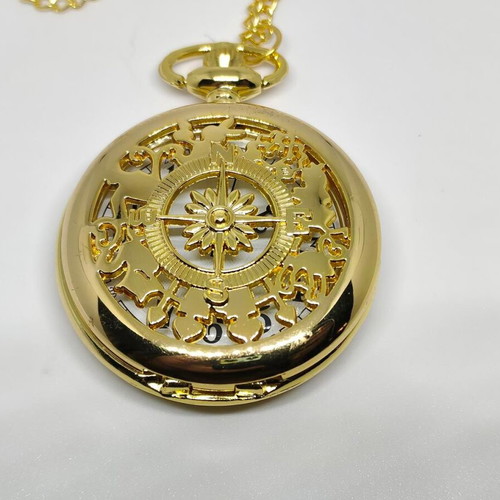 Vintage pocket watch gold color like new