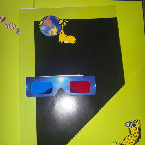 World children's atlas like new with 3D glasses