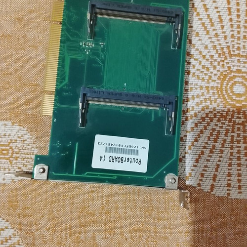 MikroTik RouterBoard 14 adapter with 2 wireless network cards used