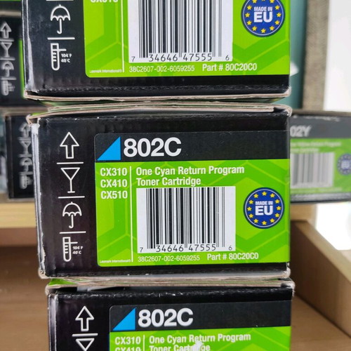 Lexmark Cyan 802C Toner genuine new