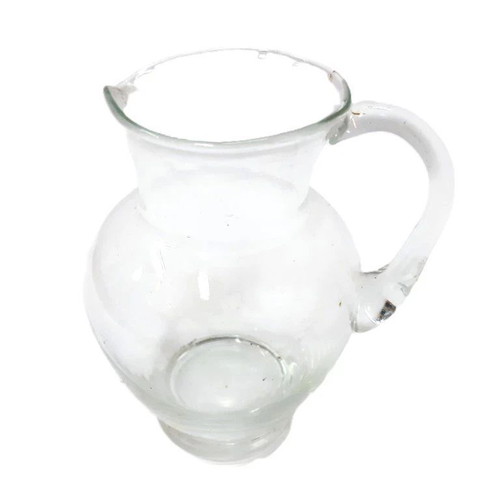 Vintage glass pitcher like new, transparent