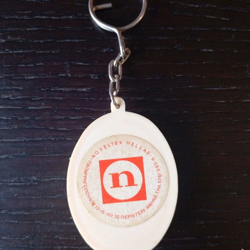 Christmas keychain used with double bells and red bow