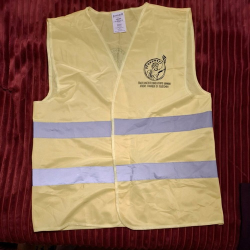 Safety vest fluorescent like new, one size, yellow