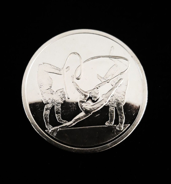 2003 GREECE "2004 Summer Olympics in Athens -  Rhythmic Gymnastics" Silver PROOF UNC
