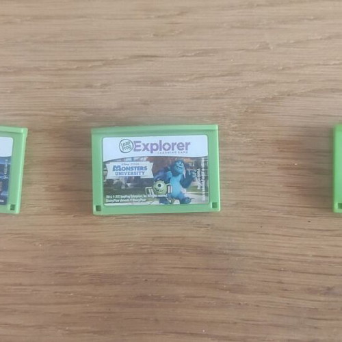 Explorer Leap Frog game cartridges used, pack of 3