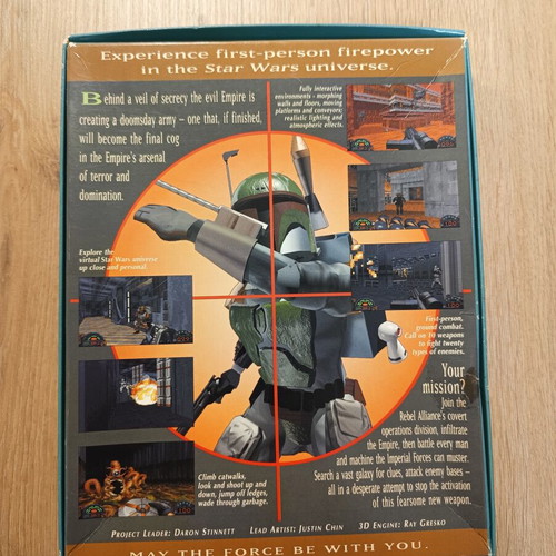 Starwars Dark Forces PC Big Box used, MSDOS action shooting game