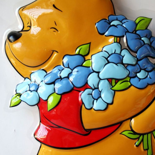Winnie The Pooh & Tiger Plastic Wall Decorations 2 Pieces 50cm Disney