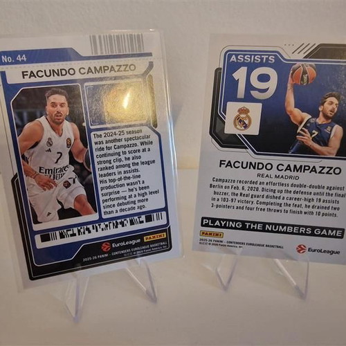 Panini Contenders Euroleague Real Madrid Campazzo pack of 2 cards new