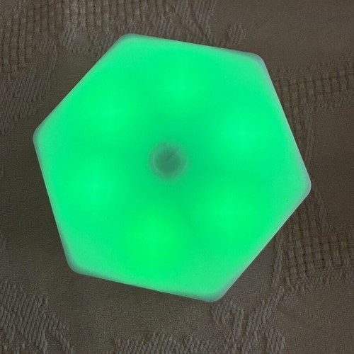 Hexagonal wireless LED light, pack of 6