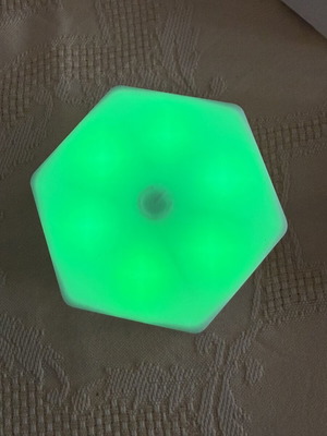 Hexagonal wireless LED light, pack of 6