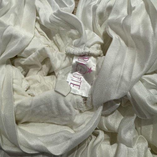 Brigitte Boutique long satin dress one size like new, white