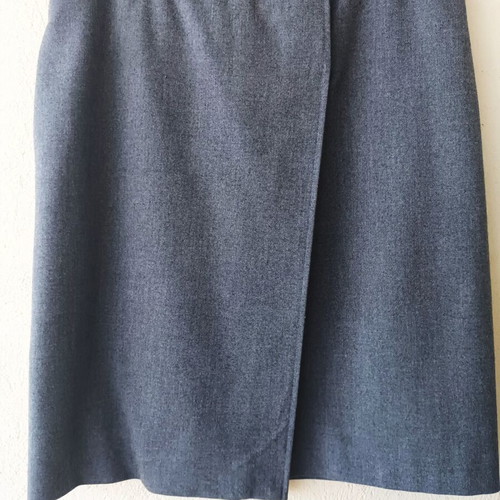 Mango women's grey mini pencil skirt with pockets, size 36