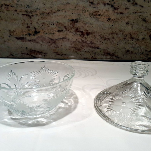 Crystal fondant dish from 1970 like new